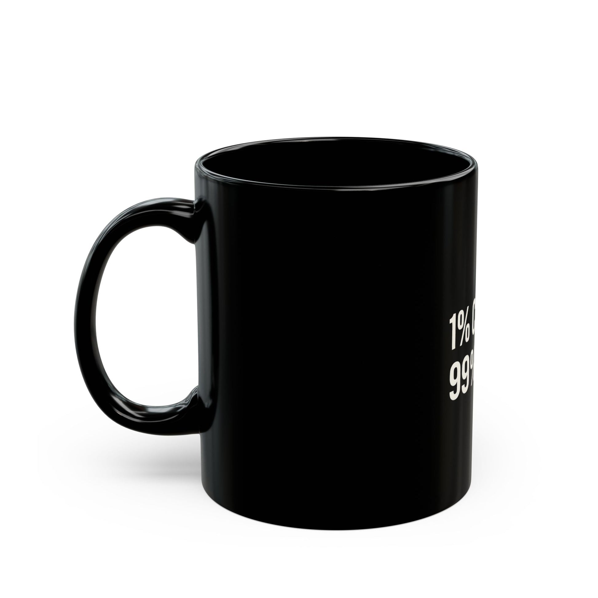 "1% Chance 99% Faith Black Mug 11oz - Coffee Gift Set - MIAARM"
