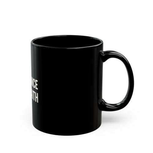 "1% Chance 99% Faith Black Mug 11oz - Coffee Gift Set - MIAARM"