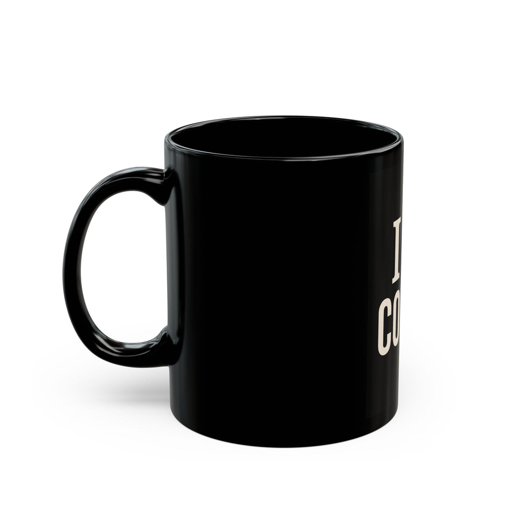 "I Love Coffee Black Mug 11oz - Coffee Lover Gift - MIAARM"