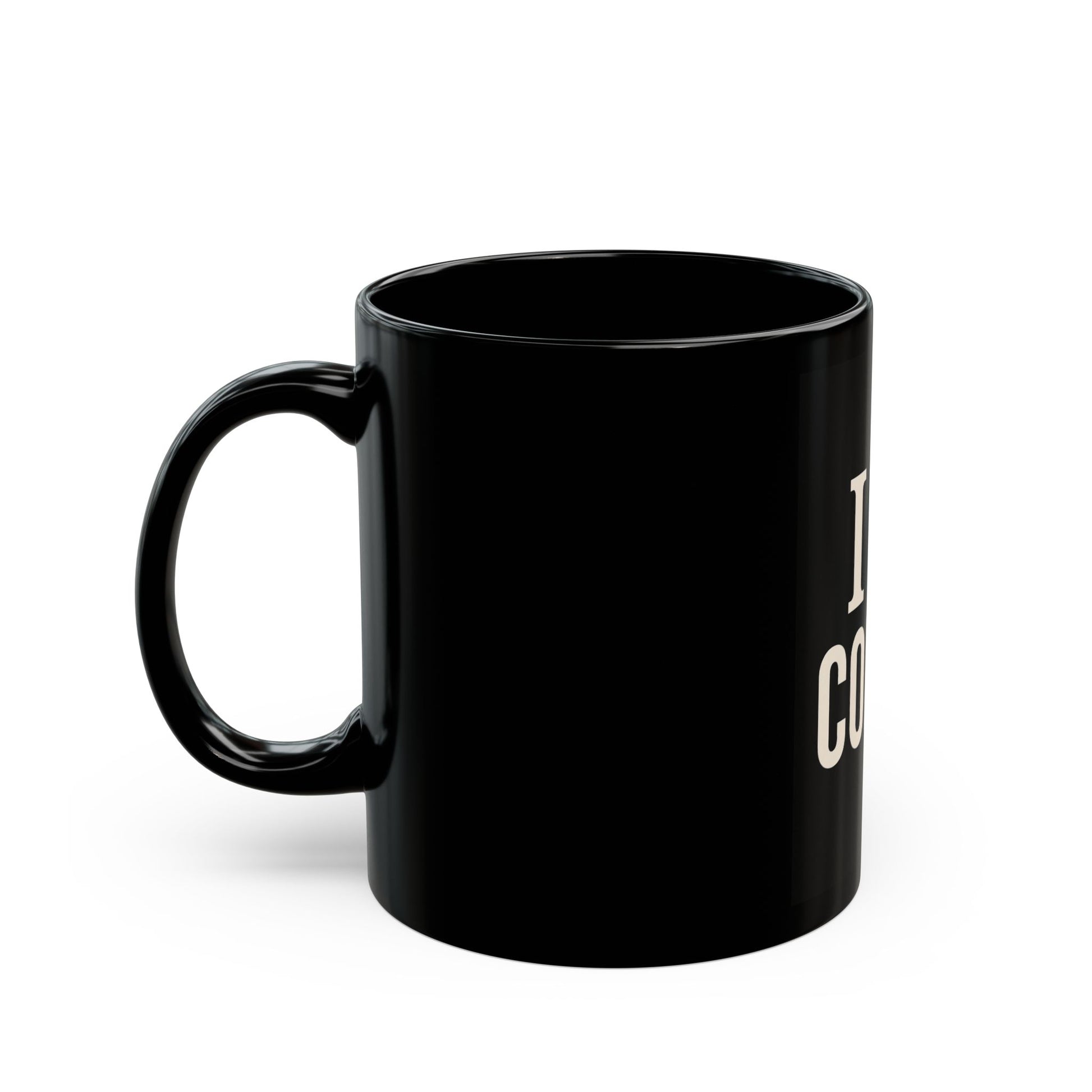 "I Love Coffee Black Mug 11oz - Coffee Lover Gift - MIAARM"