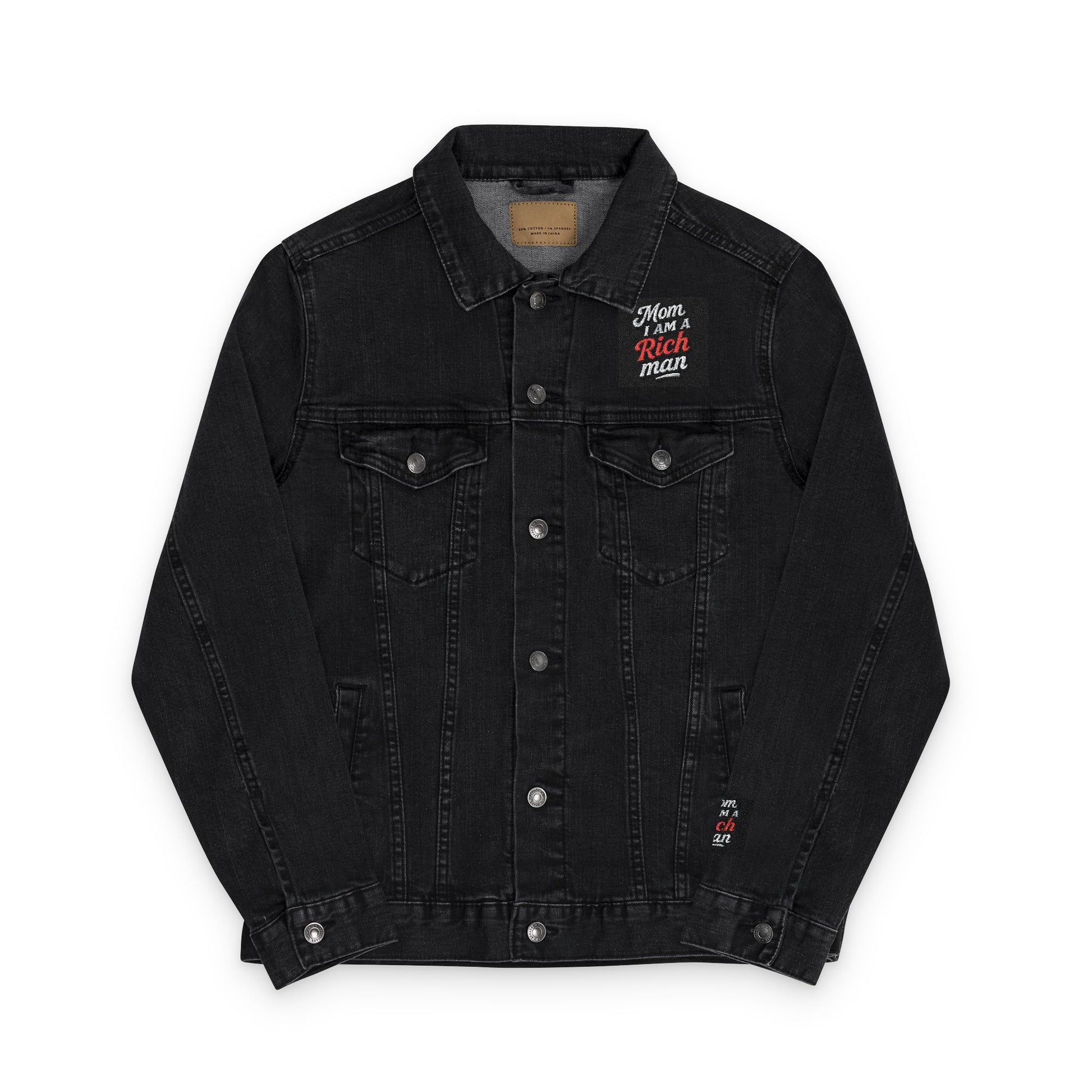"MIAARM Signature Denim Jacket – Mom, I Am A Rich Man"