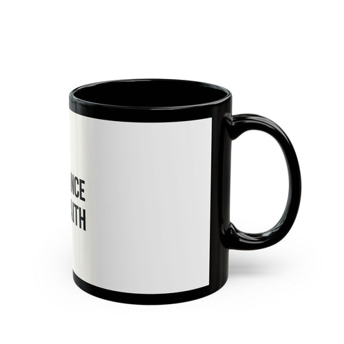 "1% Chance 99% Faith Black Mug 11oz - Coffee Gift Set - MIAARM"